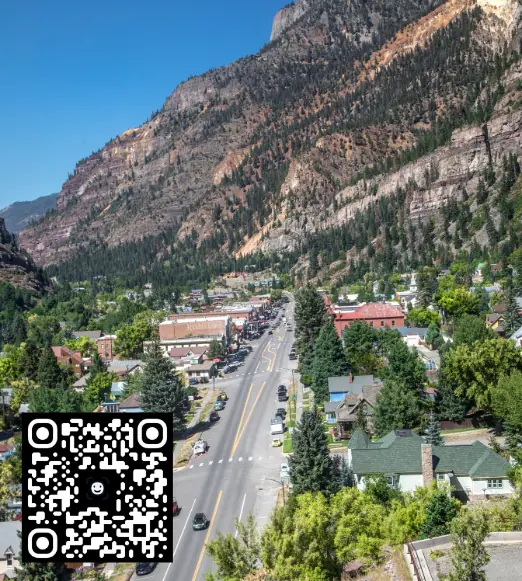 iconic photo of downtown Ouray, CO